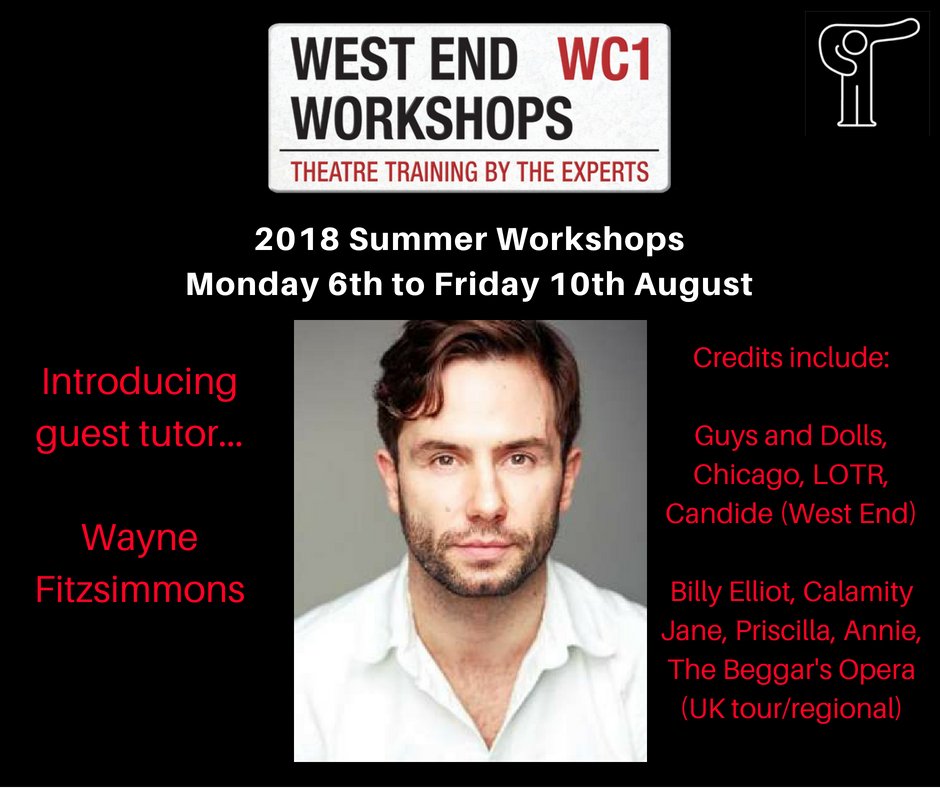 Summer workshops open a week today...

We're thrilled to announce special #WestEnd guest tutor Wayne Fitzsimmons <a href="/ShowbizWayne/">Wayne Fitzsimmons</a> who will be joining us for the week!!!

For more info &amp; reservations: tomorrowstalent.co.uk/holiday-worksh…
