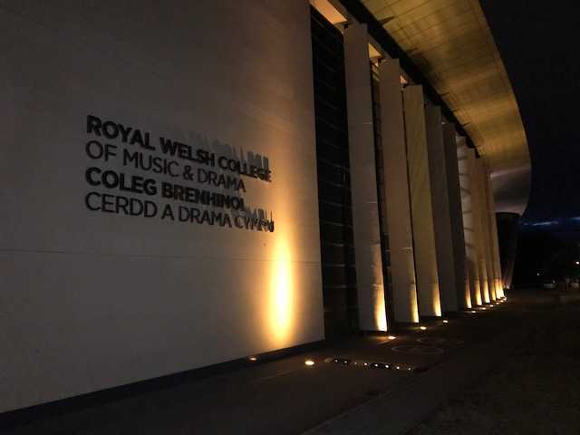 RWCMD's tweet photo. A classic @leTour performance by @GeraintThomas86 and thankfully no Drama on the run in to Paris! We're lit up in yellow in his honour, joining other Welsh landmarks to celebrate his historic win. Chapeau, Geraint! 
#TDF2018 #Wales https://t.co/5esDRHJOsK