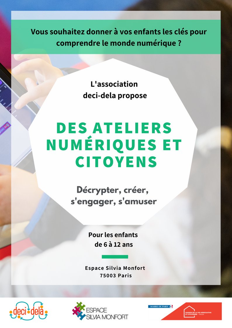 deci__dela's tweet photo. Notre #MondayMotivation, ce sont nos ateliers numériques qui vont bientôt commencer en septembre à l'espace Silvia Monfort (Paris 3e) 🙌🏻 

Pour plus d'informations 
➡️ https://t.co/C4RBqilXRE https://t.co/C5qMomjMVR