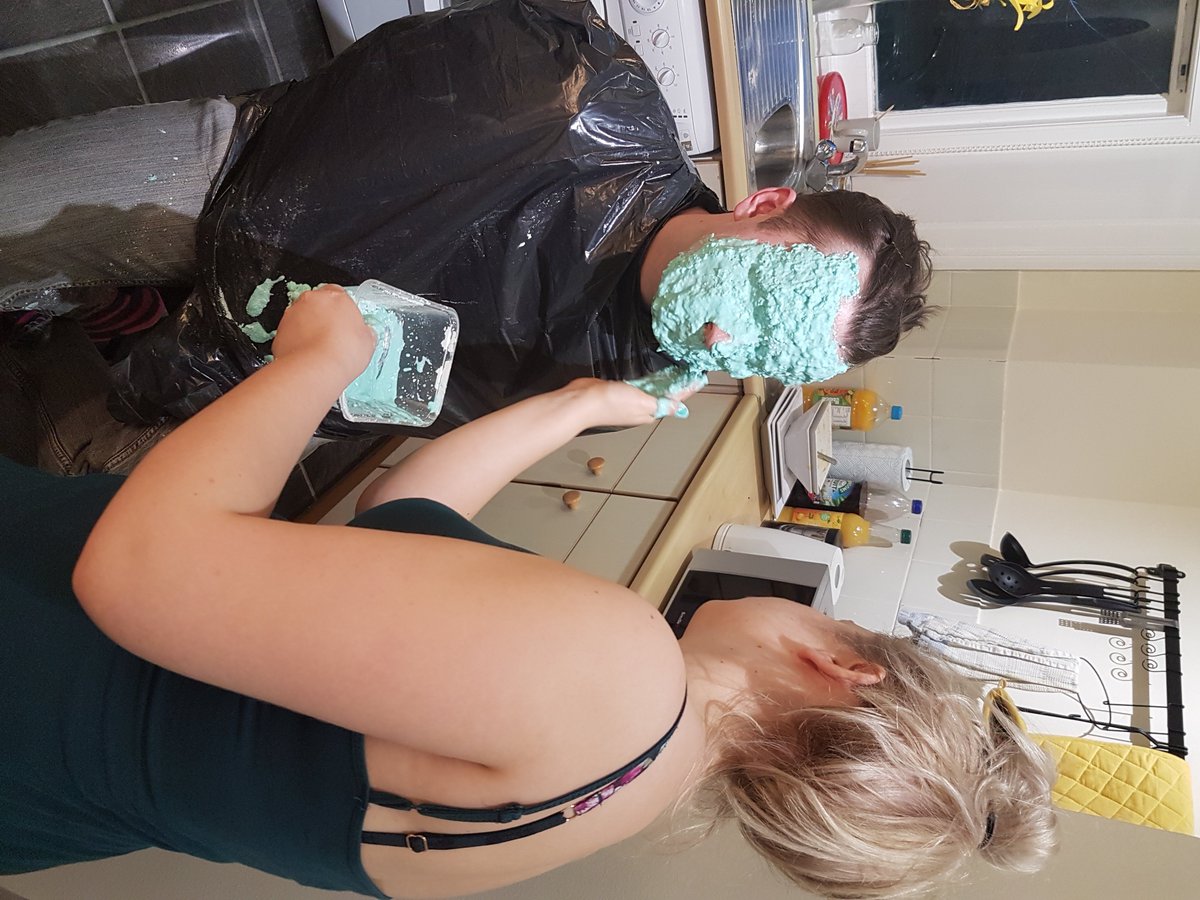 Landa_Pictures's tweet photo. Day's of work went into about 10 seconds of final film... Now that's dedication! I think Livvy enjoyed the peace and quiet after covering Shanes mouth for a while ;) #Precognition #Landa #Sci-Fi #Action #Makeup #SFX #Amazon #Prime #Countdown https://t.co/Er9UbtFalH