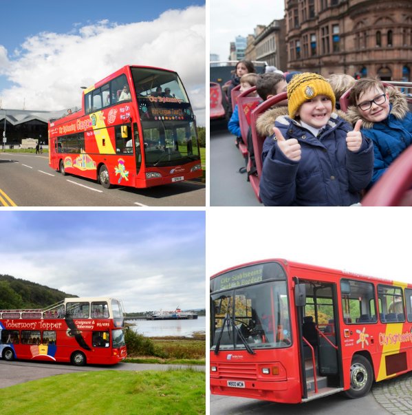 BordersOpenTop's tweet photo. Don't forget our sister tours City Sightseeing Glasgow and City Sightseeing Bute are operating daily 😄🚌

Perfect for a great family day trip 🙋 https://t.co/s9XsgSdduR https://t.co/hMvndxh1kB