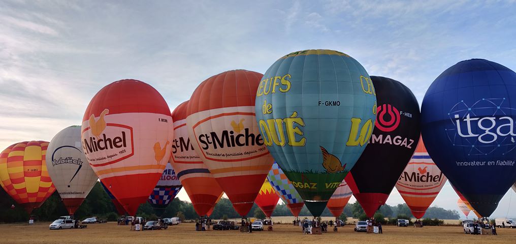 FermiersdeLoue's tweet photo. A Lunéville, championnats de France de montgolfières 2018 jusqu'au 5 août. Pour Victor le pilote et le ballon Oeufs de Loué "l'important c'est de progresser". Bons vols https://t.co/NePrXCOcna