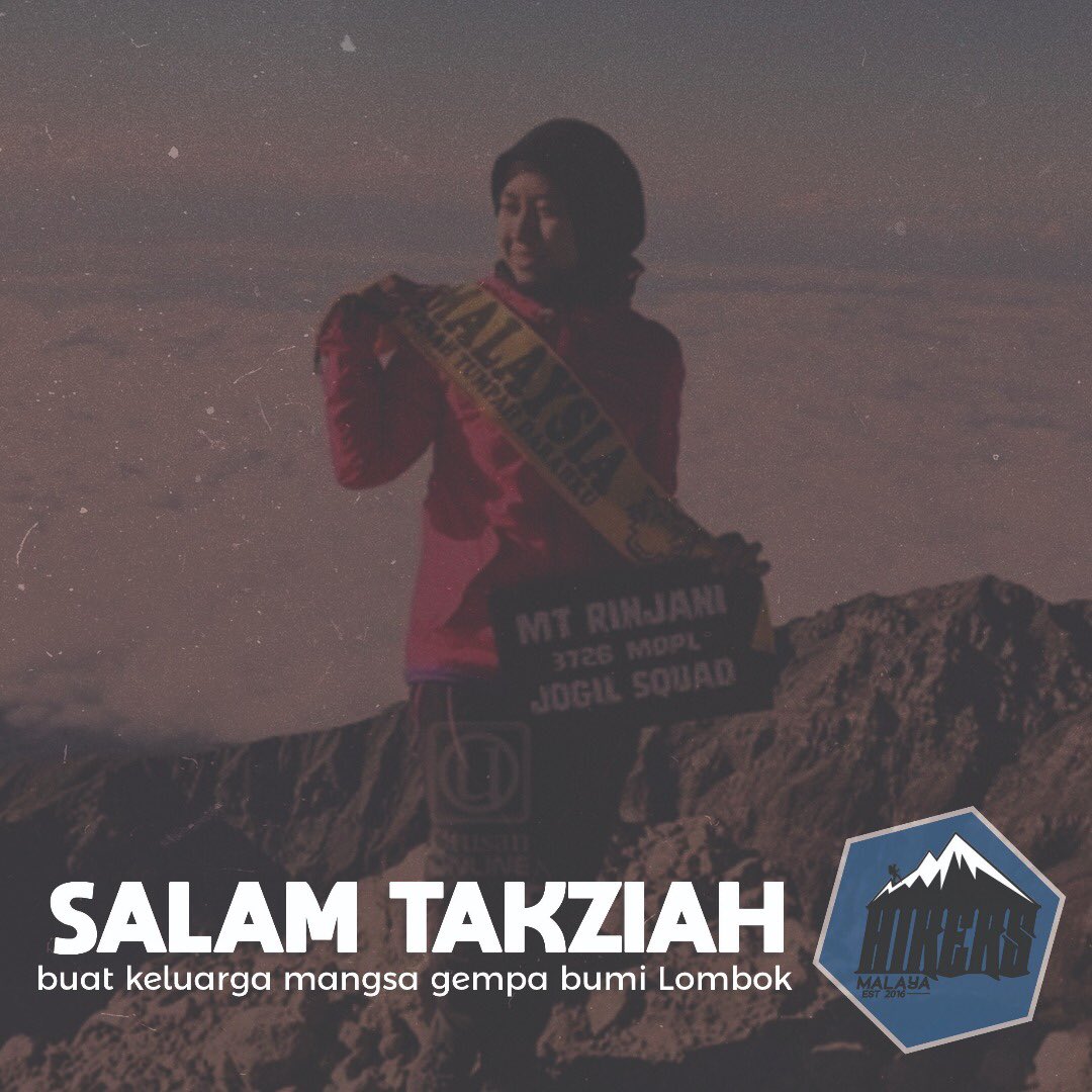 Salam takziah buat keluarga mangsa gempa bumi di Lombok,Indonesia
#rinjani