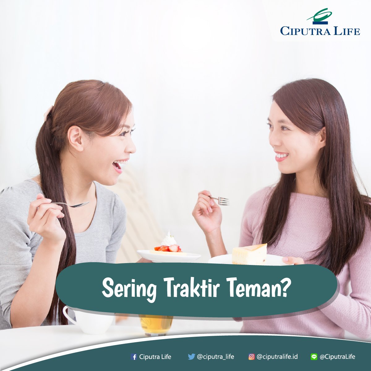 ciputra_life's tweet image. Tanggal muda nih! C'Lifers siapa di sini yang suka traktir teman? Ingat, kamu juga butuh tabungan lho, C'Lifers. Kalau kamu baik, teman akan datang sendiri kok tanpa harus kamu traktir.
.
#TipsKeuangan #TipsHemat #Asuransi #CiputraLife