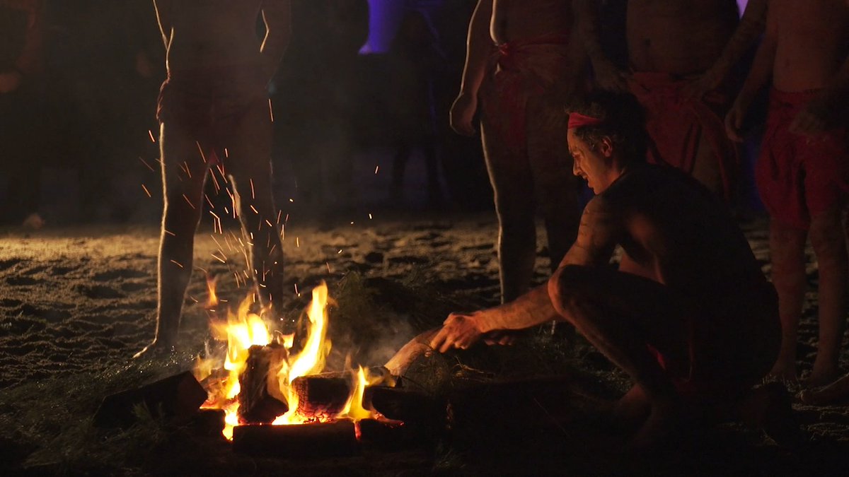 @FVTOC and Victorian Traditional Owners recently made the journey north to #Nowra to share #fire techniques that have survived for thousands of years & discuss new strategies to help heal #Country here in #Victoria. This is the opening ceremony at the workshop #CulturalBurning