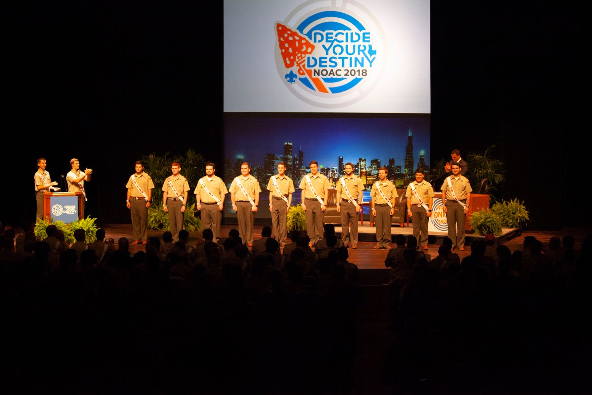 OANorthChief's tweet photo. It was great to join @OASouthChief on the "@oanoac Tonight" show at our staff show this evening!

7 months of energy, commitment, and vision have brought us to this moment and we could not be more excited to welcome you and your lodge to #NOAC2018 tomorrow!

See you at IU. https://t.co/Bqw1Q9D00Y