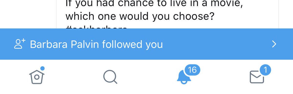 biebsftwigetta's tweet photo. BARBARA READ MY TWEETS TO HER AND FOLLOWED ME BACK IM LITERALLY CRYING IN THE TRAIN ON MY WAY TO WORK. I LOVE HER SO MUCH😭💗 https://t.co/IU4mPSdApm