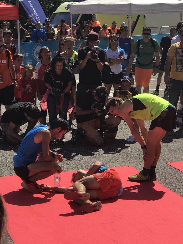 Kilian Jornet (left, 1st, 2h33’18’’, new record, <a href="/kilianj/">kilian jornet</a>) and Pascal Egli (right, 2nd, <a href="/egli_pascal/">Dr. Pascal E. Egli</a>, 🇨🇭attending <a href="/PetterEngdahl/">Petter Engdahl</a> (🇸🇪, 3r) at arrival in Comapedrosa Skyrace World Champion (Andorra, 21 km) <a href="/Arinsal_Andorra/">Arinsal Skiriderexp</a> <a href="/SalomonRunning/">Salomon Running</a>