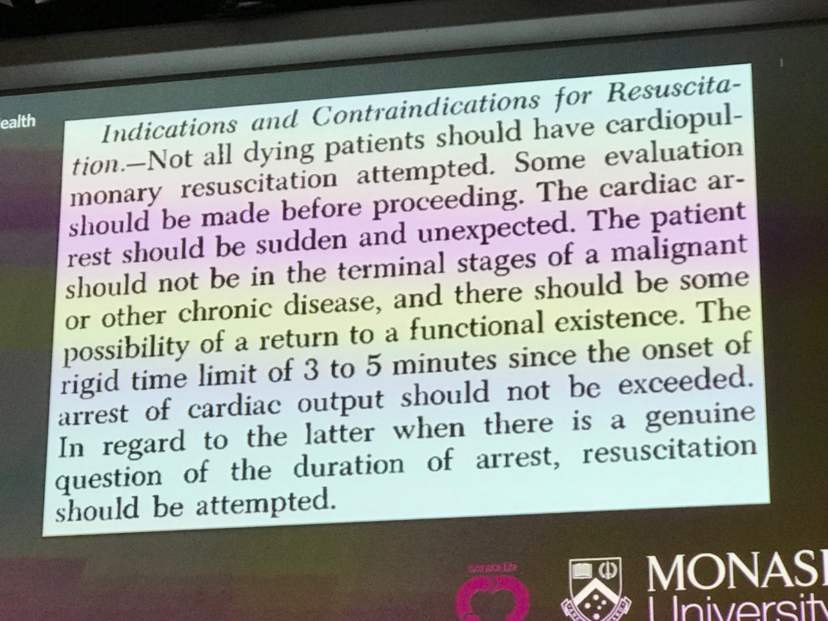 psirides's tweet photo. This is the conclusion to the JAMA paper that first described CPR. We have totally forgotten why it was invented and when it should be applied. #ANZICSRRT @expensivecare reminds us of what we have long forgotten https://t.co/NigKnHfSbH