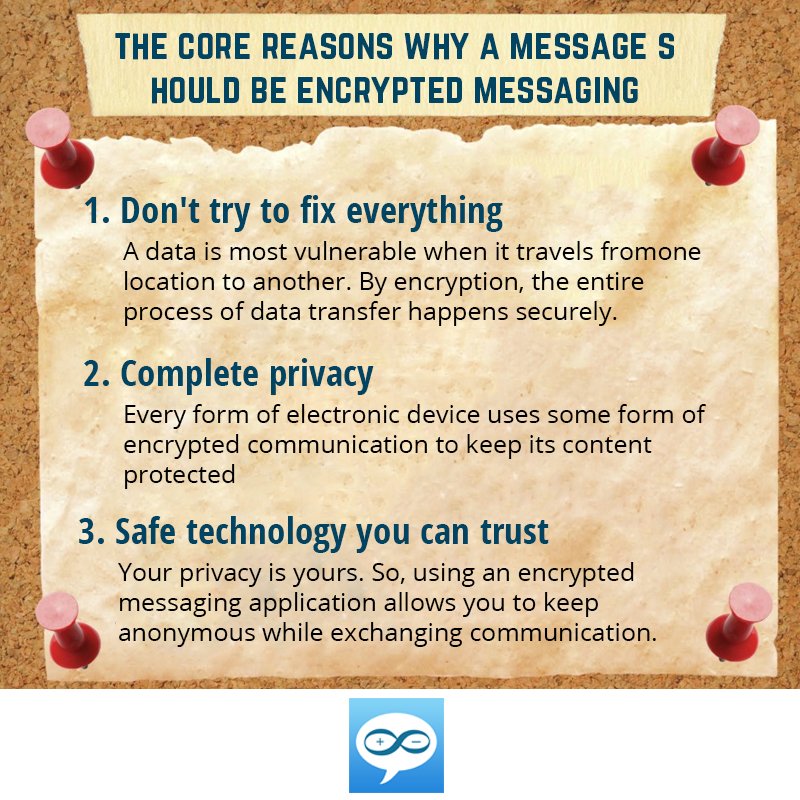 TheEdgelessChat's tweet photo. The core reasons why a message should be encrypted messaging.
#edgelesschat #mobileapps #mobileapplications #ecommerceapps #AppleAppstore #Playstore https://t.co/uGRRTouMw0