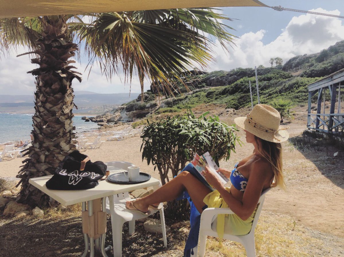 ladywimbledon's tweet photo. It’s Monday you say? Think I’ll pass x #Cyprus https://t.co/jDACdBTWQN