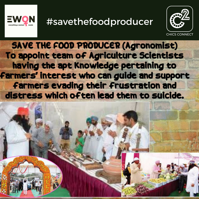 ChicsConnect's tweet photo. Saint @Gurmeetramrahim G has come forward to help farmers by arranging high profile scientists to guide them about higher yields along with more profit!
#SaveTheFoodProducer #ewon  #chicsconnet #empoweringwomen https://t.co/cHlETKBiGx