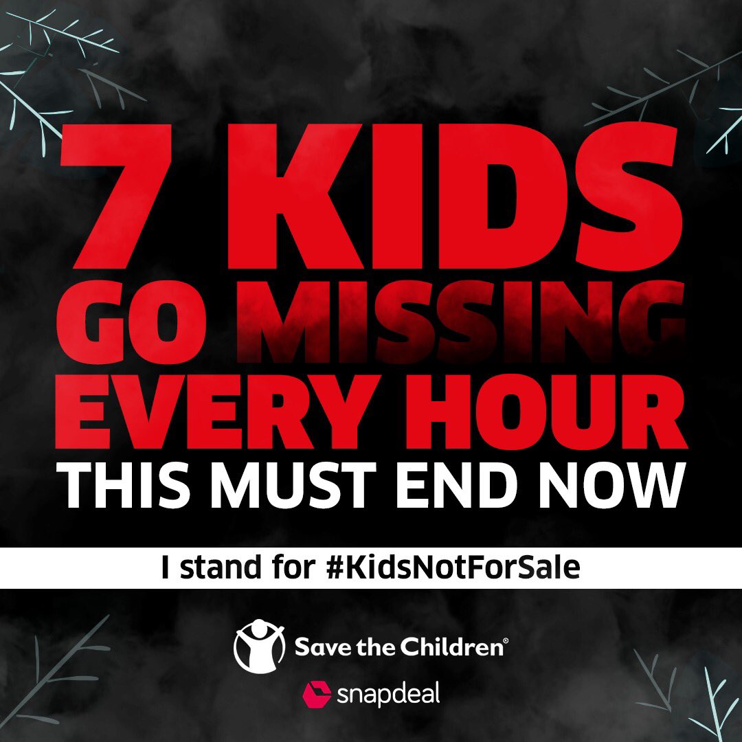 Kudos! A cause very close to my heart. Have been working on #ProjectDEVI 10 yrs now through the <a href="/ONEFoundationIN/">ONE Foundation</a>. Lets all join hands &amp; end this social disease of child trafficking- kidsnotforsale.snapdeal.com. Urge u all to join <a href="/stc_india/">ShowTime Consulting</a> <a href="/snapdeal/">Snapdeal</a> in this endeavour.#KidsNotForSale