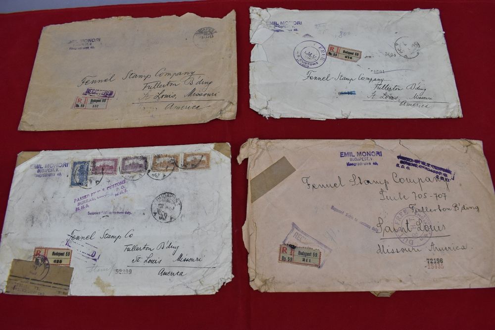 StampBidder's tweet image. 1923 Budapest 67 Stamps on 4 envelopes to Fennel Stamp Co St. Louis, MO ebay.to/2mTsT2Y #stamp #philately #UK