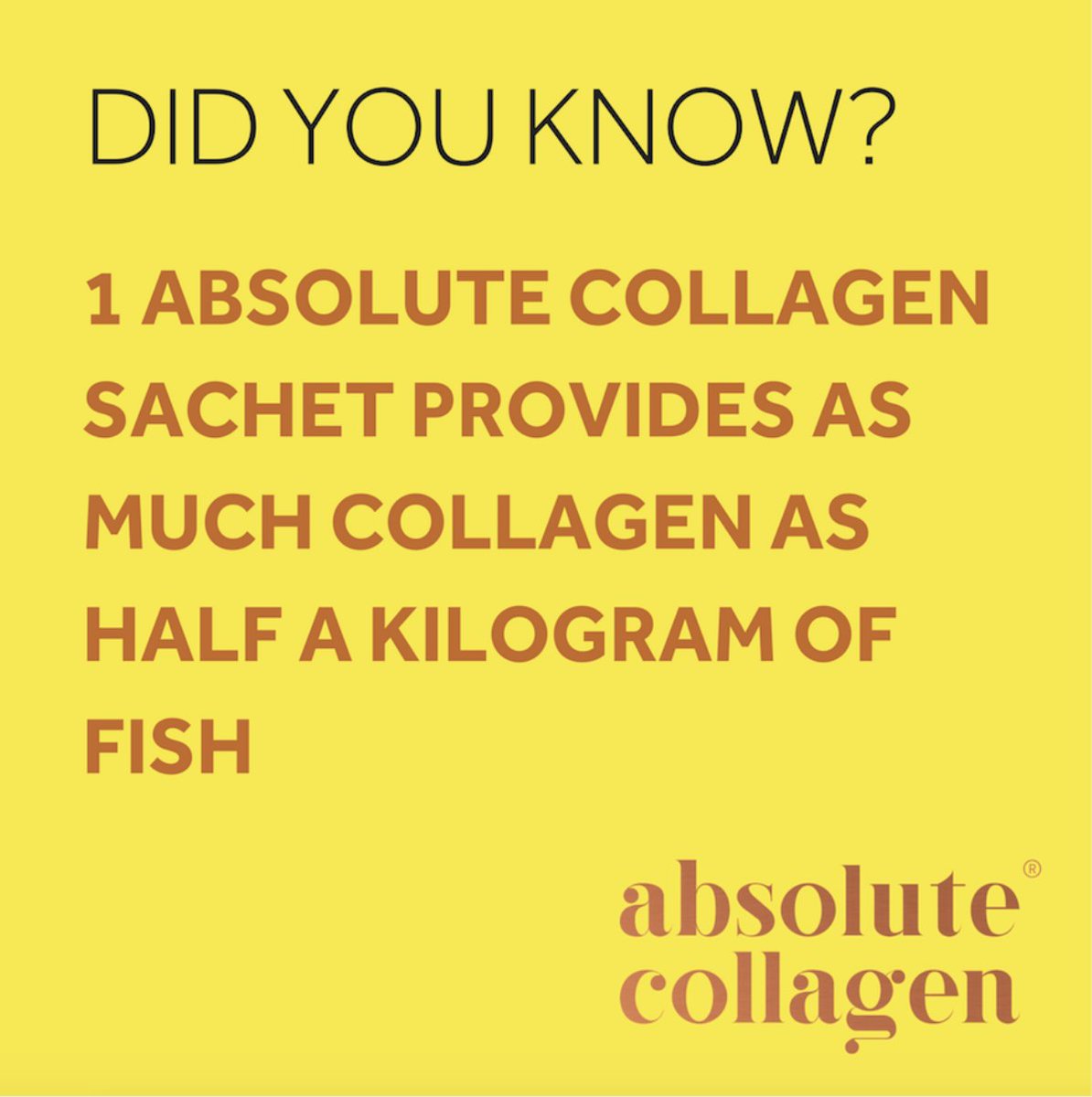 abscollagen's tweet photo. Monday morning fact! ๐ #eatfish #absolutecollagen https://t.co/UL7vlTZJsw