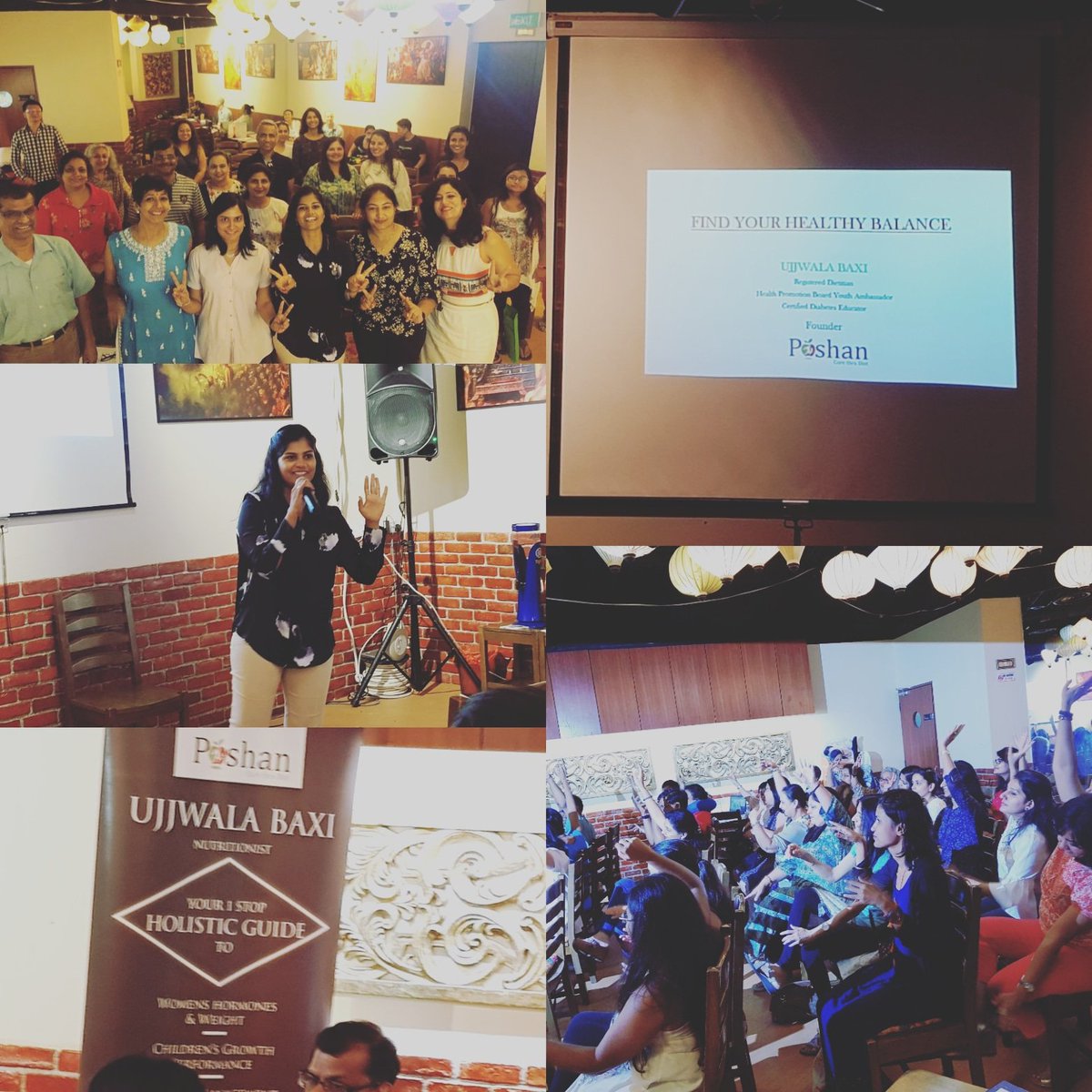 Woooow..what an incredible talk by @poshan_cure_thru_diet  ..it was great learning and got sooo any tips related to taking care for nutrition for family and for self too:))..do watch out for Womenlines sharing key points about the talk soon...
#eventsinsingapore  #healthtalk