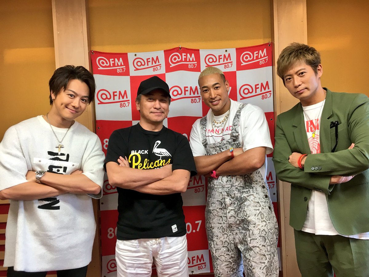 fm807staff's tweet photo. 【Radio Freaks Monday】

スタジオに #EXILE の #TAKAHIRO さん、 #黒木啓司 さん、 #関口メンディー さんをお迎えしました🌟

ニューアルバム「STAR OF WISH」リリース中！

今年11月、来年2月にはナゴヤドームにてライブがありますよ〜🙌✨

#fm807com #radiko https://t.co/zOxCORk1gF