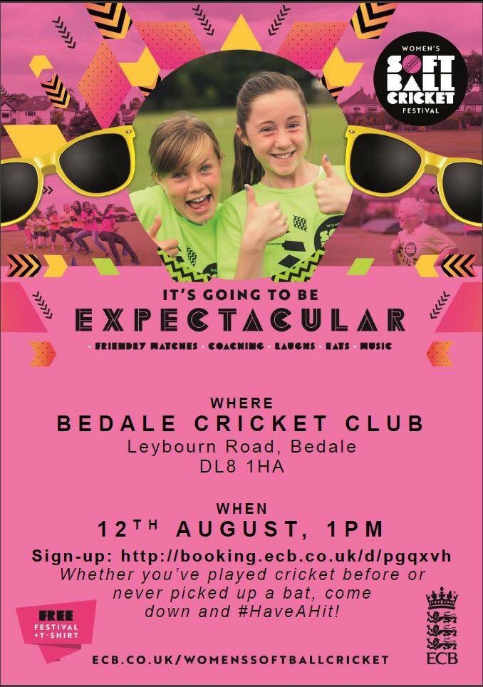 NYWGCRICKET's tweet photo. Beginners! #haveahit at Bedale on the 12th August! https://t.co/ilkpmcKqhx