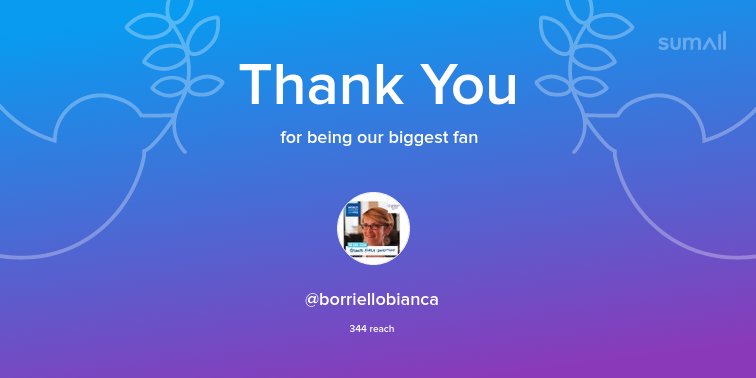 Our biggest fans this week: <a href="/borriellobianca/">bianca borriello</a>. Thank you! via sumall.com/thankyou?utm_s…
