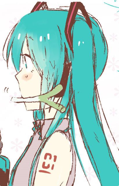 初音ミク 「#ネギを持ったミクさんを見たい does these count 」|hikus☂のイラスト