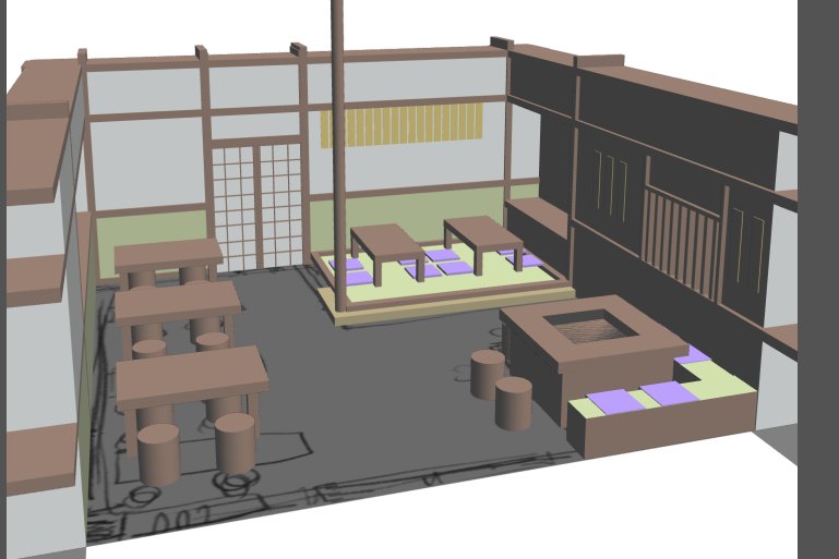 アタリ用3D間宮作ってみた! 
