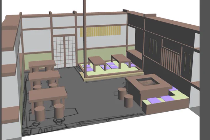 アタリ用3D間宮作ってみた! 