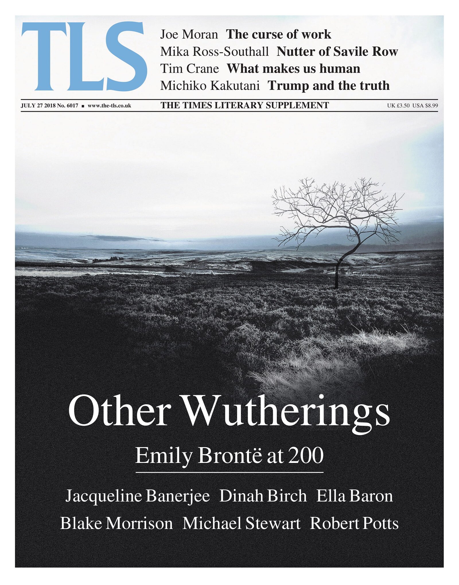 Happy 200th birthday Emily Bronte. Happy 60th birthday Kate Bush.
Get the paper this week that celebrates them both. 