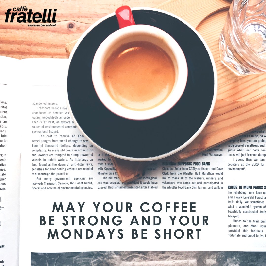 From our lips to God’s ears 🙌 ☕️ Happy Monday everyone! 
•
•
#coffee_inst #coffeeaddict #coffeedaily #coffeegeek #coffeelover #coffeeporn #caffefratelli #cupsinframe #creativity #coffeeshopvibes #london #londoncoffee #quote