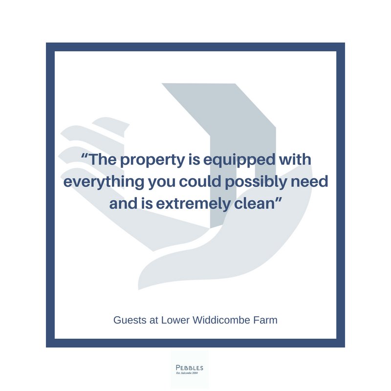A beautiful guest review of Lower Widdicombe Farm - let by @HelpfulHolidays and managed by Pebbles! #propertymanagement #holidayhome #lovethedetails helpfulholidays.co.uk/cottage/Devon-…