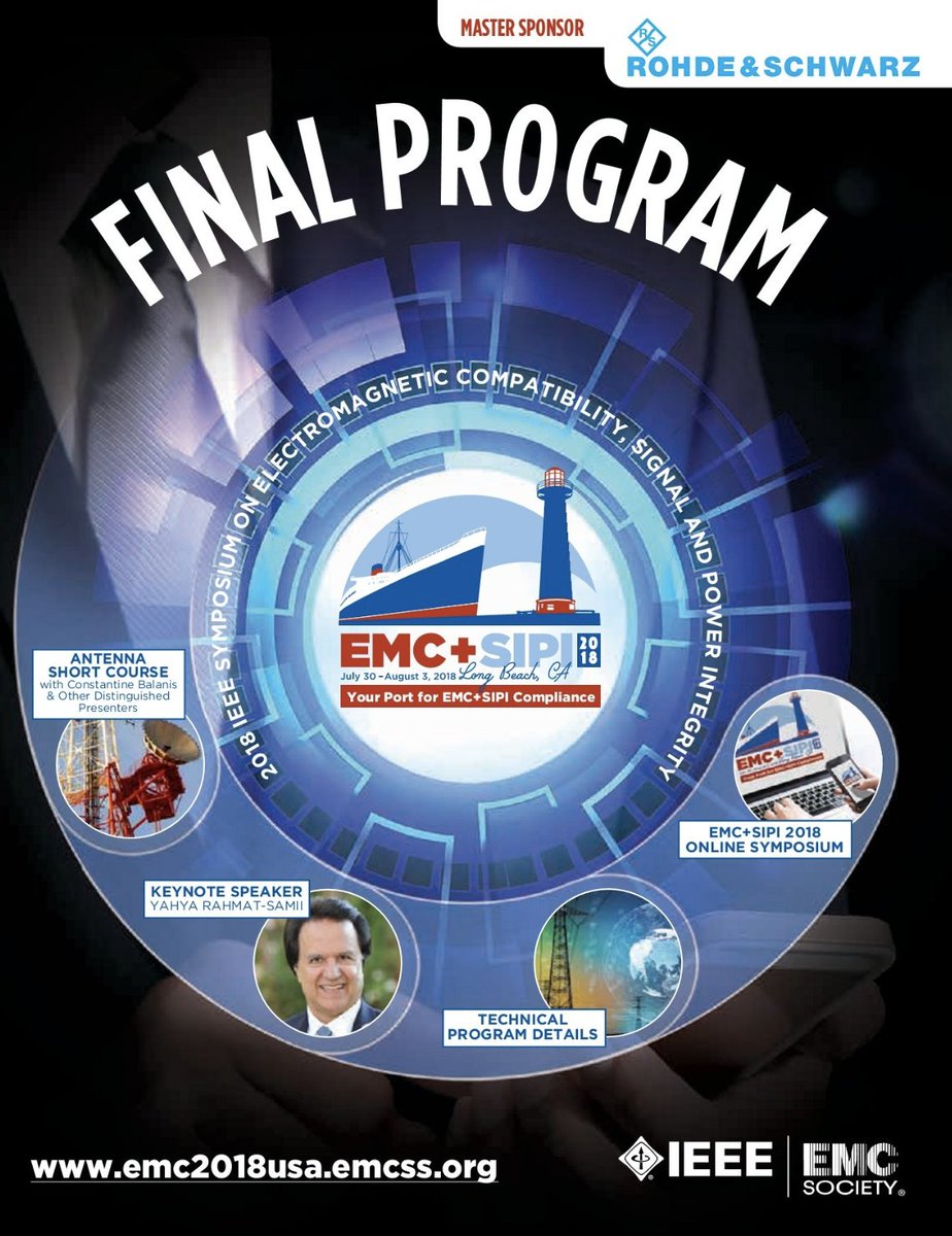allemclabs's tweet photo. Take a look to see what to expect from the EMC+SIPI 2018 Symposium!
You can view the program online (Virtual Program): https://t.co/mr0QxHkA5N
#emc_sipi #emc_sipi2018 #EMC #symposium #ieee #finalprogram #online #virtualprogram #electromagneticcompatibility #emc #allemclabs https://t.co/SZDd2kkbeu