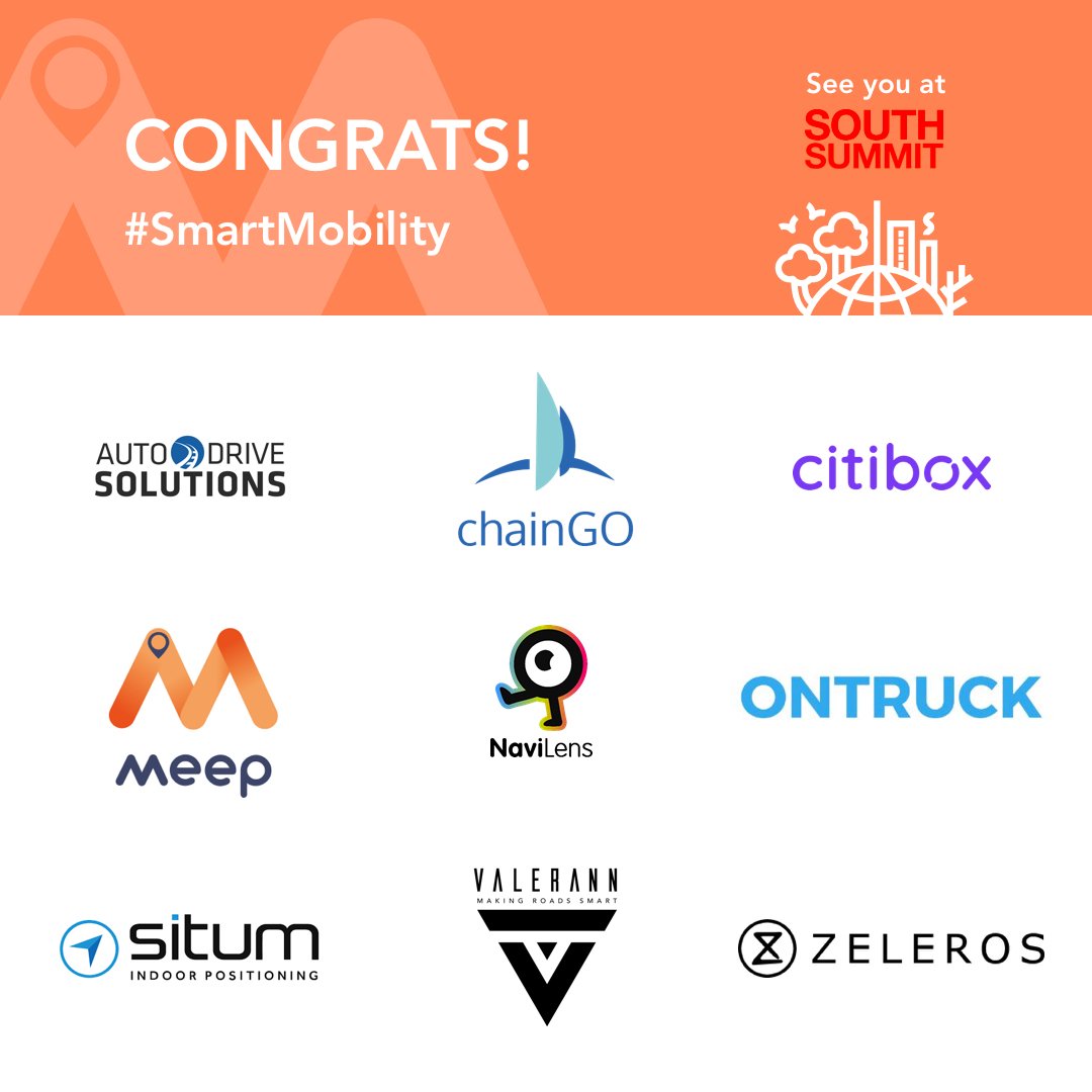 BeMeeper's tweet photo. Congrats #SmartMobility!!👏👏👏
@citiboxES #AutoDriveSolutions @ontruckcom @situm_es @VALERANN_LTD @zeleros
https://t.co/RGGiB2i5sW
#SouthSummit18 https://t.co/EzDNED1lZW
