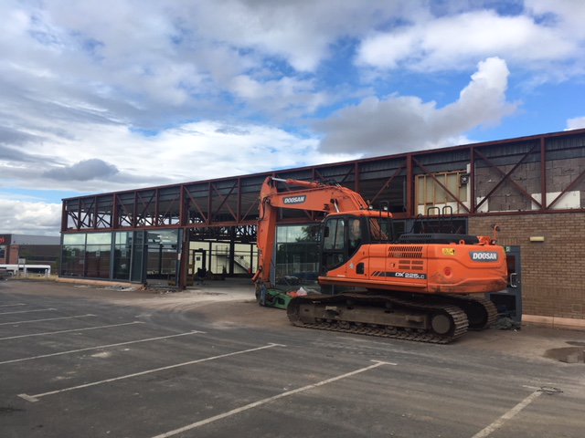 LandRoverKelso's tweet photo. Building work is well underway at @LandRoverKelso .  Exciting times a head and more updates to follow.  #archconcept #JLR #landrover #jaguar @LloydMotors https://t.co/3pGyilAUlO
