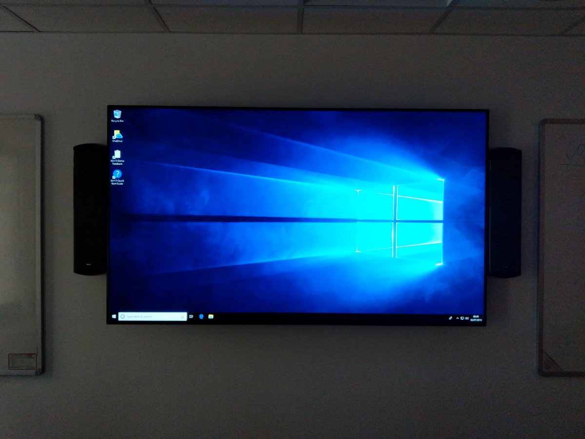 lesleymgreer's tweet image. Day 1 of Windows 10 rollout to our teaching spaces all running smoothly so far #teachingspaces #excited