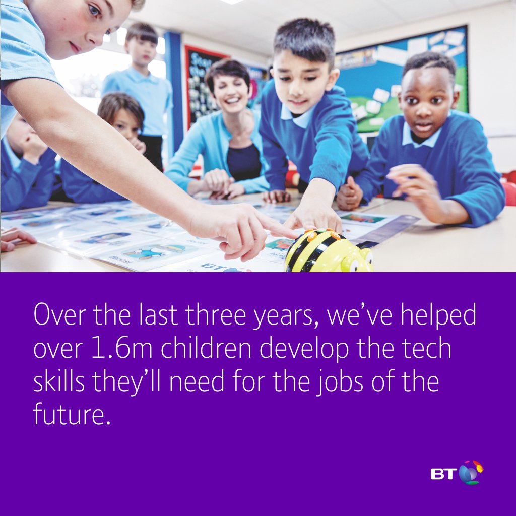 BTGroup's tweet image. 👩‍🏫 57,000 teachers supported 
👧👦1.6 million children reached 
💁❤️ 2,000 of our people volunteering

Check out how we&apos;re helping the next generation get tech literate ➡️     ow.ly/liDL30kVXhC #TechLiteracy