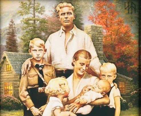 EuropeanSunrise's tweet photo. #NationalSocialism is man/woman's innate being, i.e. being social, caring and national (loving + protecting your identity, volk, race, nation). It need not be taught, just discovered in your heart. Universalism + internationalism must be forced into your head: by the Jewish cabal https://t.co/ZhELuCxTKX