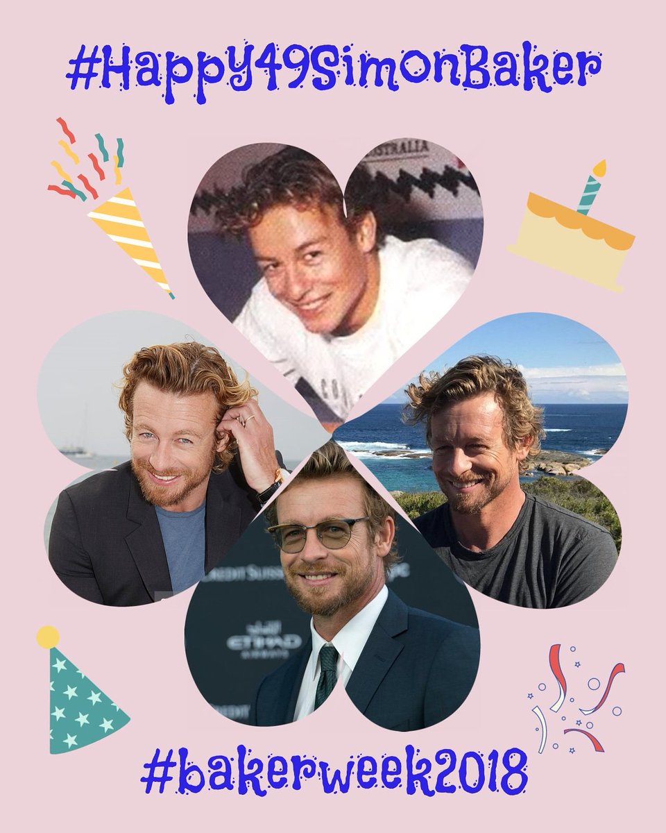 BakerWeek's tweet photo. 🤗Today is the day🤗
It's Simon's Birthday and you know what to do, right? Let's celebrate this wonderful man and don't forget the hashtag #Happy49SimonBaker 😍

#SimonBaker #BakerWeek2018 https://t.co/DoxBHjQM2Q