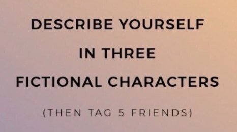 Since I have no clue, I based this on what other people told me I remind them of.
Tagged victims: @TheArgoNinja @EosFoxx @VerToniYT @GooseworxMusic @alanatedmon 