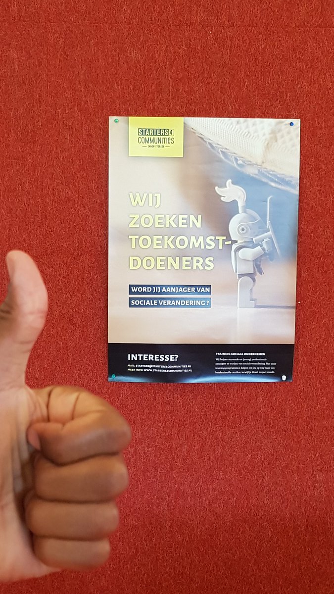 RamiroTweetss's tweet photo. Ken jij mensen die meer willen leren over, en doen met, positieve impact op 'n sociaal ondernemende manier? Die de stappen naar een project of bedrijfje nemen?Wijs ze dan op @Starters4C! 27 augustus hebben we een proefavond in @DeAlchemist1, geef je op via https://t.co/QvbGbrrIBg https://t.co/XYm6SzsB5A