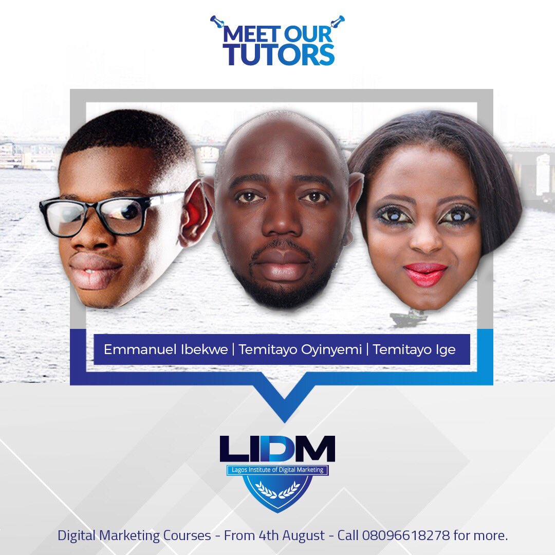 Startupng_'s tweet photo. Lagos Institute of Digital Marketing #LIDM is having a certified masterclass training covering all aspects of #DigitalMarketing from 4th of August. Don’t miss out on this!
.
Call: 08096618278 for more enquiries or register through https://t.co/00J72MxH8f.
Venue: Alagomeji, Yaba. https://t.co/WvyZI150NS