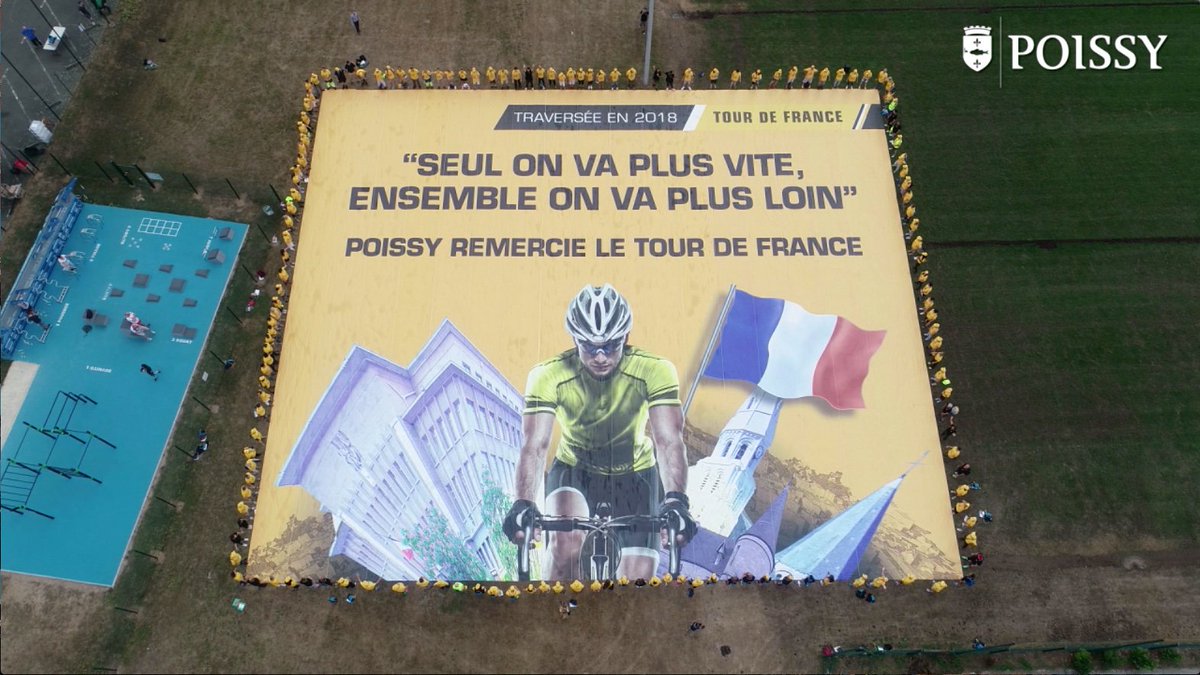 villepoissy's tweet photo. Revivez en vidéo un incroyable week-end sous le signe de la petite reine à #Poissy : inauguration de la voie verte #PauloLaScience, puis passage @LeTour  qui a sucité un incroyable engouement populaire et a moblisé 150 bénévoles. #PoissyLeTour
https://t.co/6eqp8B7TJs https://t.co/4qnhL2nwZR