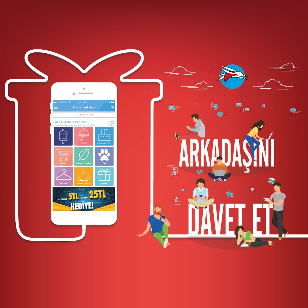 Bugün Dünya Arkadaşlık Günü! Sen de arkadaşını Bikoshu'ya davet et hem sen 5TL kazan, hem de arkadaşın 5 TL kazansın!
Arkadaşını Bikoshu'ya davet etmek için; bikoshu.com
#bikoshu #pazartesi #arkadaşlık #arkadaş #arkadaslikgunu #dostum #dostluk #istanbul #yemek