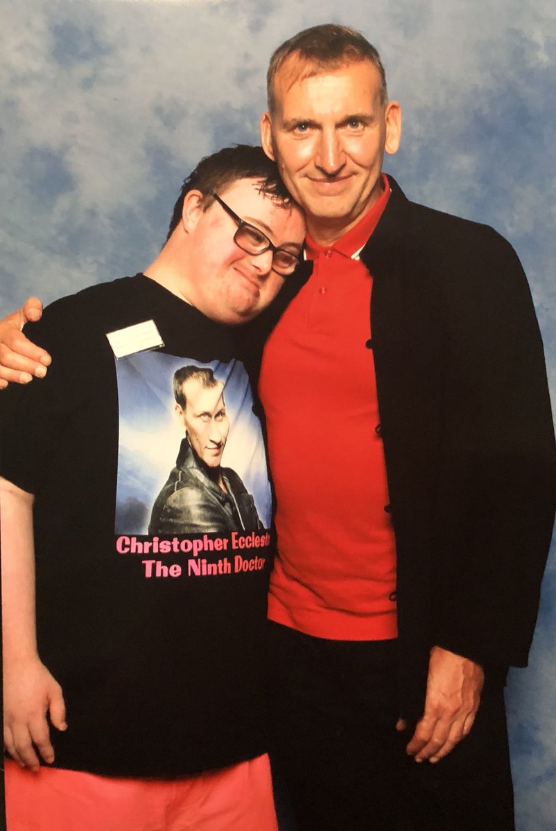 Anyone who knows my brother Martin will know how huge a thing this is for him. He met Christopher Eccleston!!!

He’s absolutely delighted and completely on cloud nine!