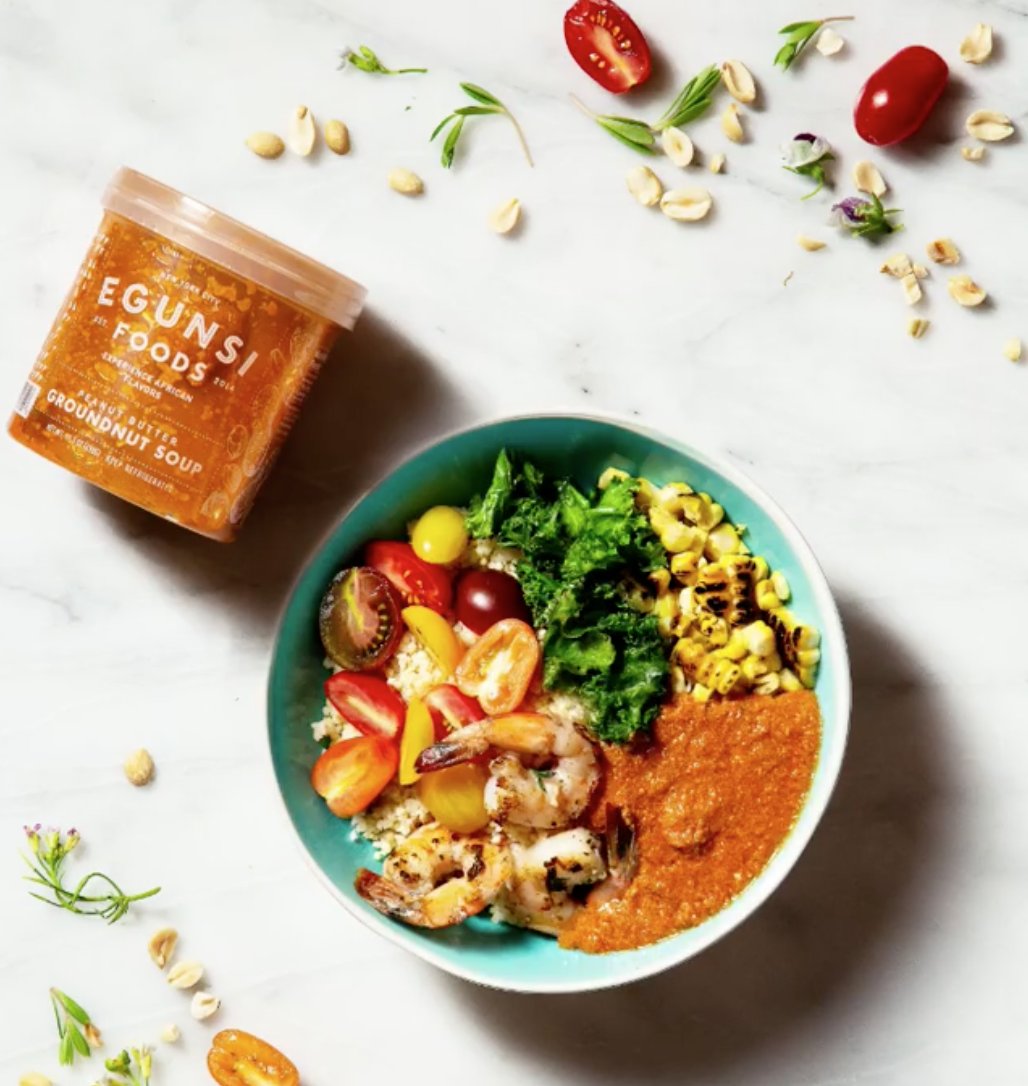 Nigerian-born founder 'Yemisi Awosan is bringing the tastes of her childhood to grocery stores in the US through <a href="/egunsifoods/">Egunsifoods</a>. Taste how she's sharing her West African food culture at Rethinking CPG on 8/7 in NYC. RSVP: bit.ly/2Jws3Sr #foodtech