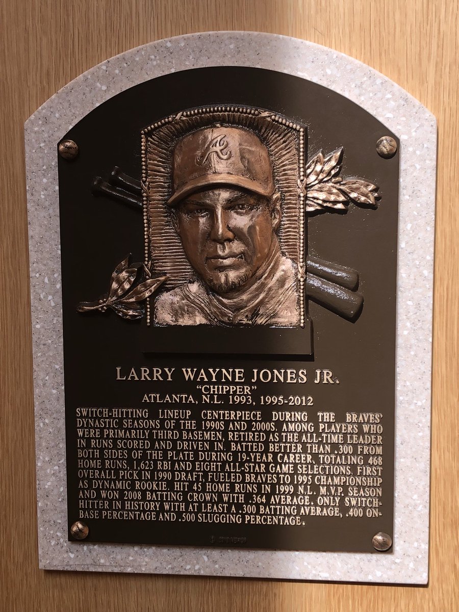 Braves's tweet image. Officially official! 

#ChipperHOF 🤟