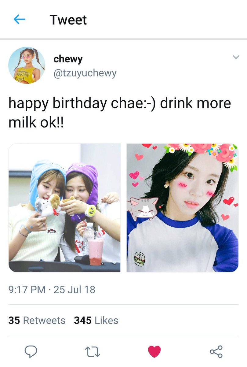 chaeng's birthday and mina's private account
