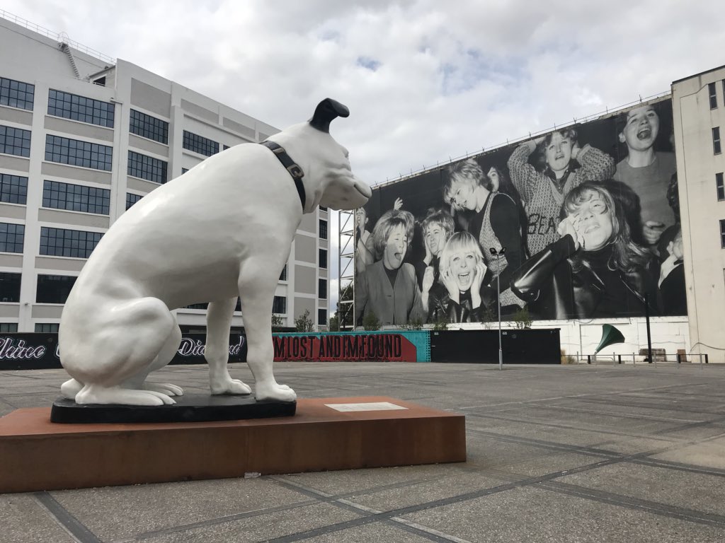 Hardscape_ENG's tweet photo. No Rolling Stones here at The Old Vinyl Factory in Hayes #kellenpaving #regeneration #hismastersvoice #gramophone #albumphotos https://t.co/ssMd4lcnzj