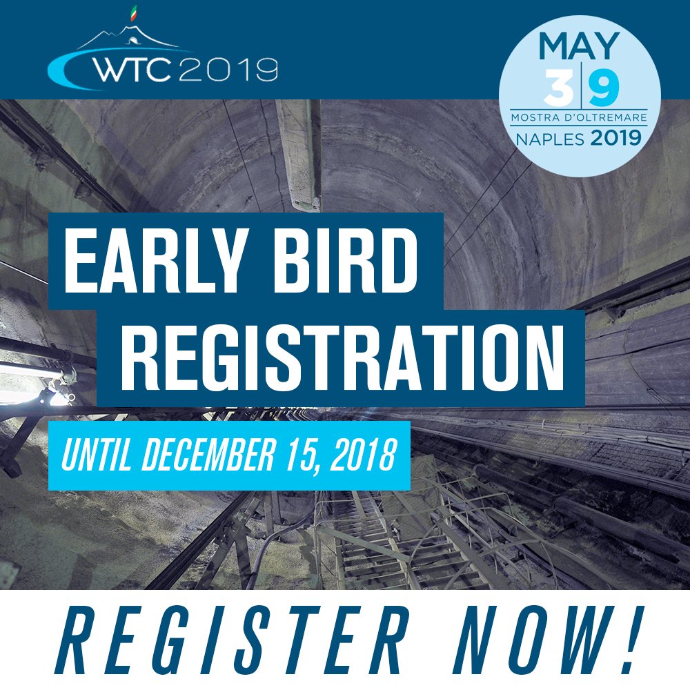 Don't miss out #WTC2019! You will be able to join technical visits and explore the deep connections between #tunneling and #archaeology, #architecture and #art. Submit your #registration now and take advantage of substantial discounts, go to wtc2019.com/register