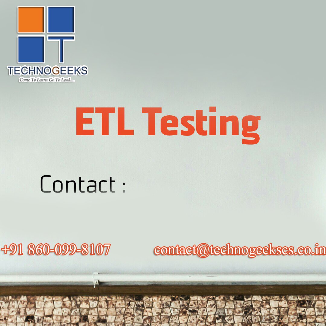 InfoTechnogeeks's tweet image. Technogeeks IT Services distinguished itself as the leading ETL Testing Training Institute in Pune.
Register Now bit.ly/2zSZ7EL
Call : +91 860-099-8107
contact@technogeekscs.co.in
#ETL #ETLTesting #ETLTestingTraining #Pune #Technogeeks