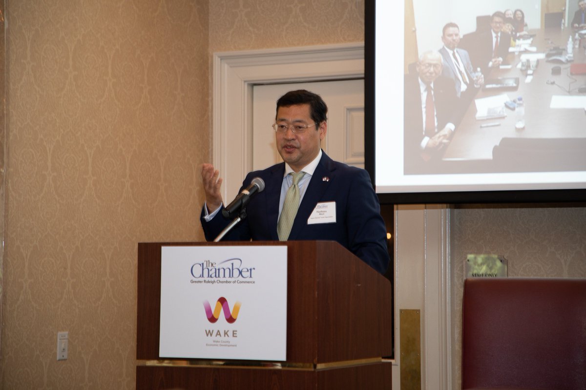RaleighWake's tweet photo. NEW BLOG: Consul General of Japan Opens First FDI Forum - read the recap of our #FDIForum18! https://t.co/AYDwwx229D @raleighchamber https://t.co/V5Hm8cMKFf