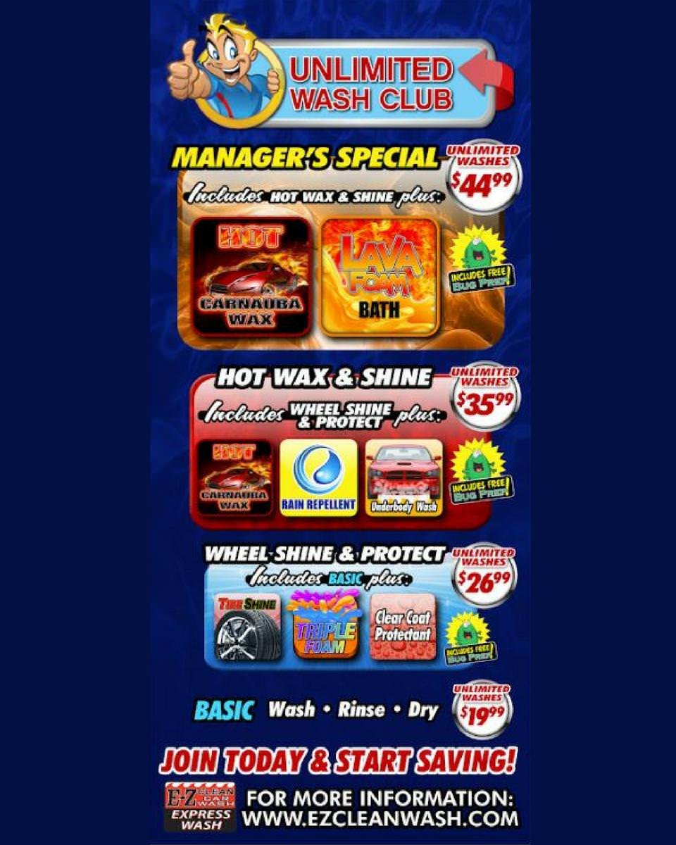 EZ Clean Express Wash on Twitter "No matter which tier you choose, you